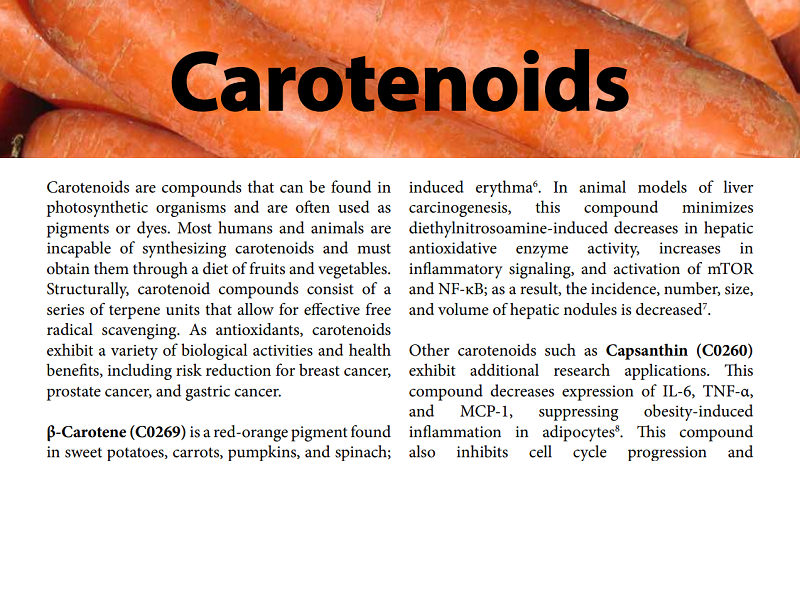 Download flyer: Carotenoids