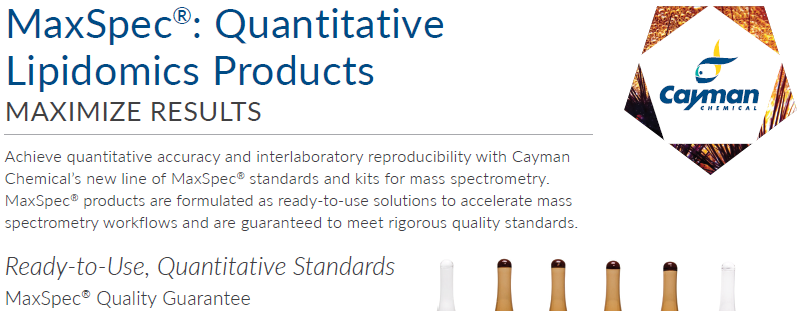 Download the Cayman Chemical MaxSpec® brochure