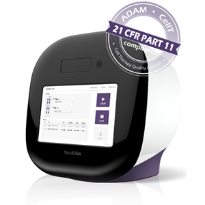 ADAM-CellT 21 CFR part 11 compliant automated cell counter
