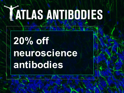 Get 20% off neuroscience antibodies from Atlas Antibodies