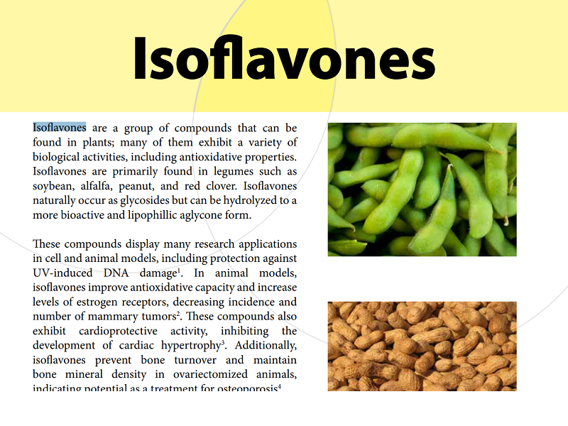 Download flyer: Isoflavones