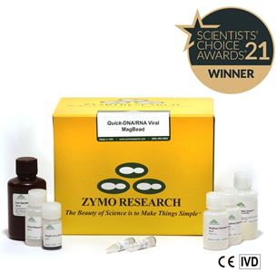 Quick-DNA/RNA Viral MagBead Kit: Best New Clinical Kit award winner 2020