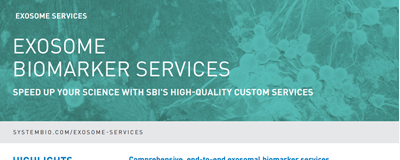 Download SBI's exosome biomarker services brochure