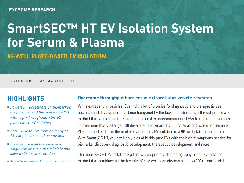 Download SmartSEC HT EV isolation for serum & plasma