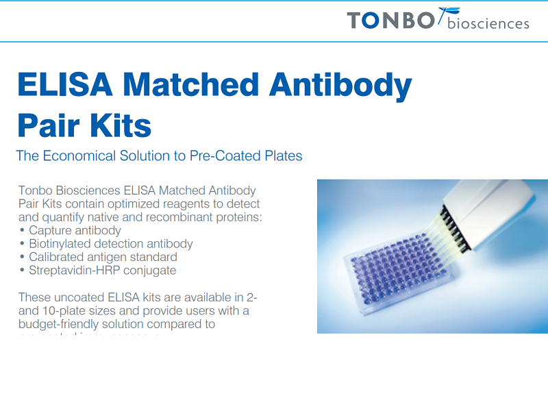 Download ELISA matched antibody pair kits flyer