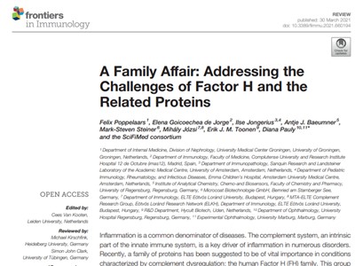 Paper: Addressing the challenges of Factor H & related proteins