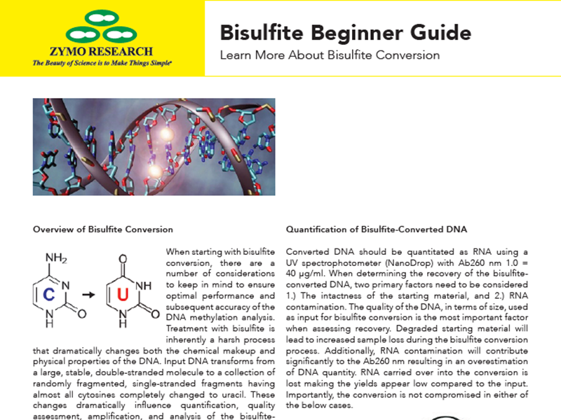 Download the bisulphite beginner guide