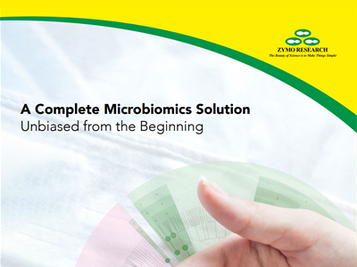 Download the Zymo microbiomics brochure